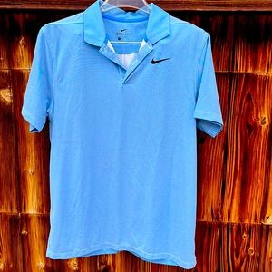 Light Blue Nike Golf Polo Shirt, Mens Medium